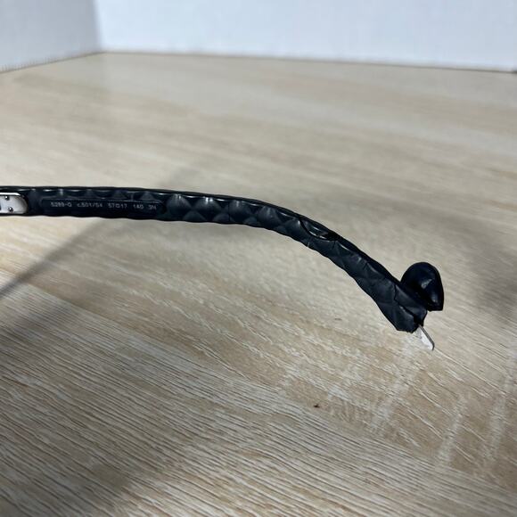 Chanel 5289-Q c.501/S4 Sunglasses PARTS ONLY Quilted Black 57-17-140 Italy main image 7